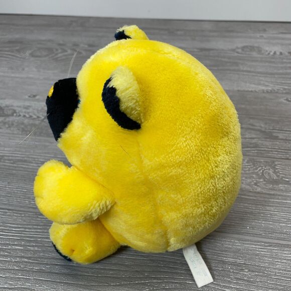 Vintage 1988 Effem Purdy Cat Plush 8in Black and Yellow Doudou Stuffed Animal - Picture 4 of 9
